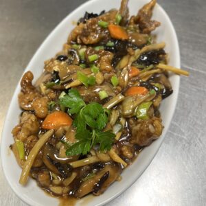 Tofu bambuse ja seentega